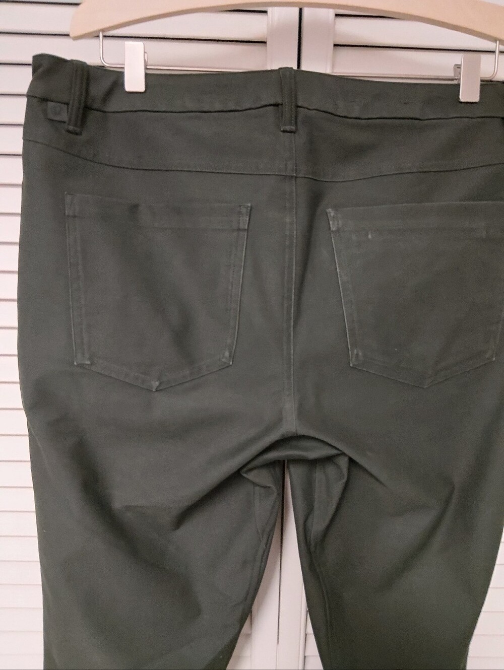 lululemon athletica Dark Green Cotton Performance Trousers - Picture 6 of 8